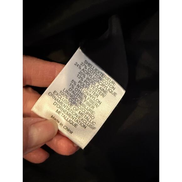 Trina Turk Metallic Tweed Lady Pencil Skirt Black Brown 8 - Picture 5 of 6